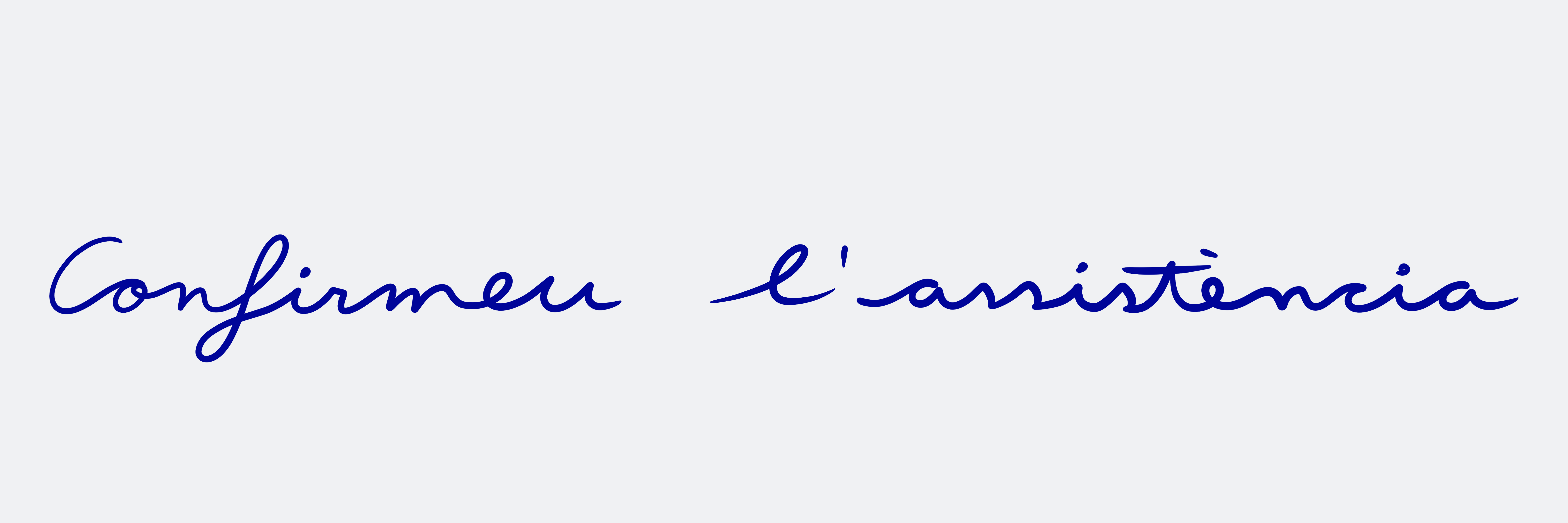 Confirmeu la assistència